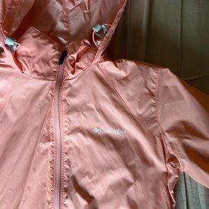 Columbia Pink Rain Jacket/Windbreaker
